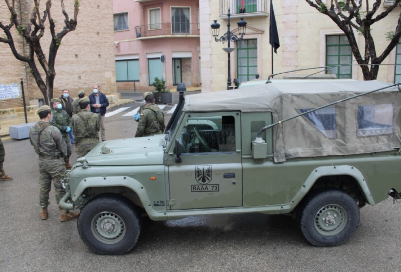 Militares De Artilleria Antiaerea De Cartagena Se Desplegan En Totana Para Reforzar Los Controles